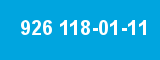 926 118-01-11